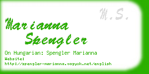 marianna spengler business card